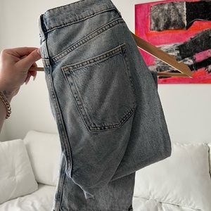 H&M jeans flare bottom with slit